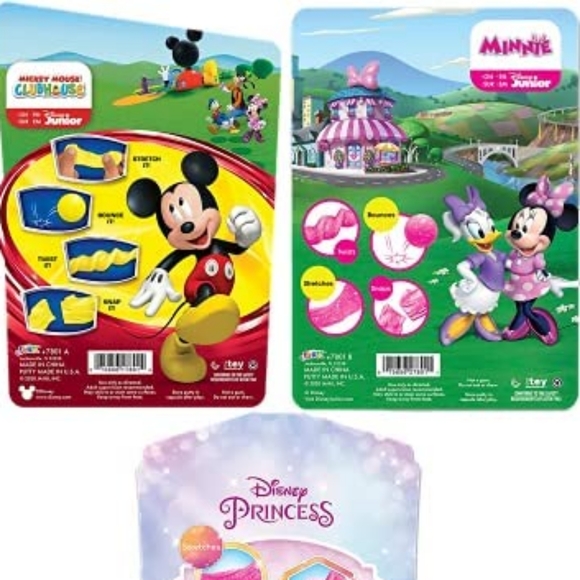 Mickey & Minnie Mouse Putty Stretchy & Bouncy NWT - Picture 3 of 8